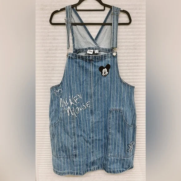 Mickey denim overall dress